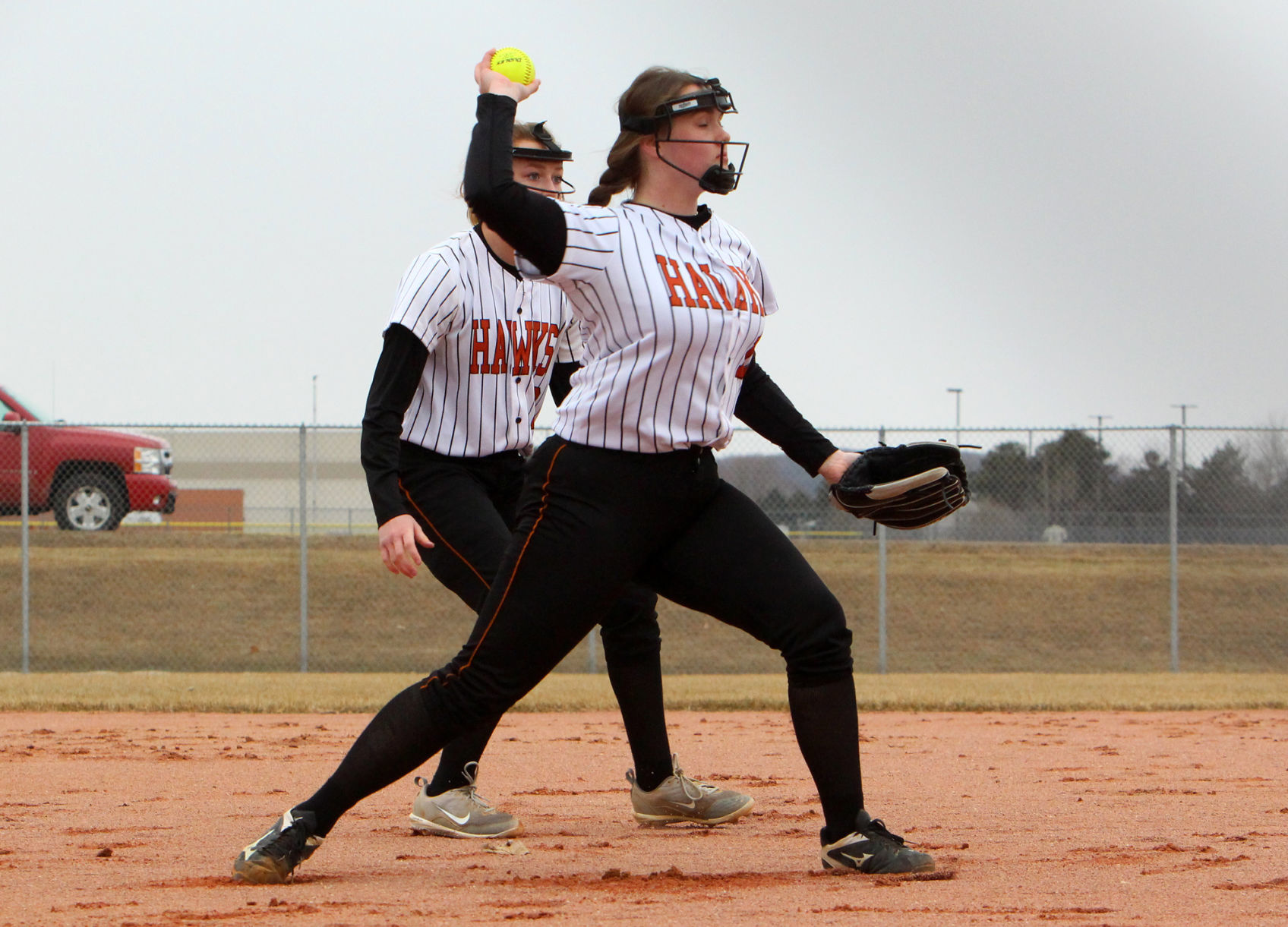 Elk Mound at Bloomer softball 4-4-19